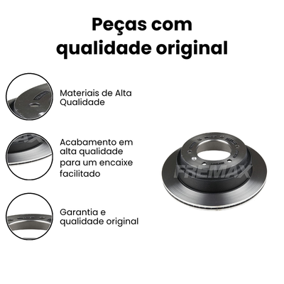 Disco de Freio Traseiro Ventilado Trailblazer FREMAX - Imagem 3