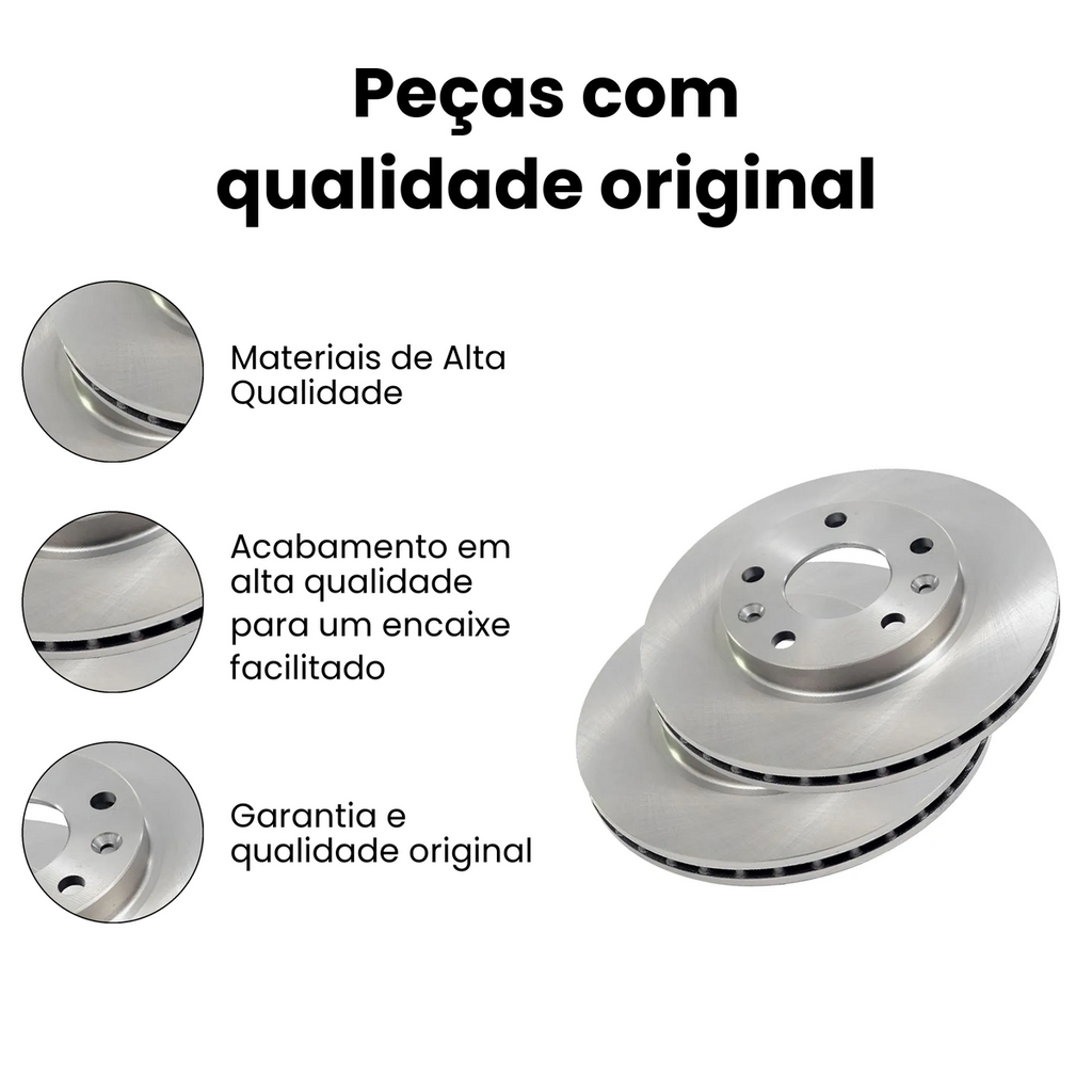 DISCO FREIO DIANTEIRO VENTILADO RENAULT BD4009 - Imagem 3