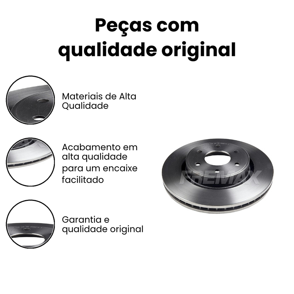 Disco de Freio Dianteiro Ventilado - Frontier - Imagem 3