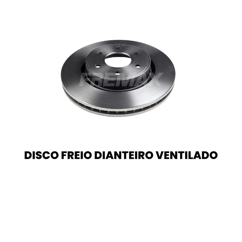 Disco de Freio Dianteiro Ventilado - Frontier - Imagem 2