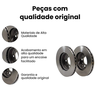 DISCO FREIO DIANTEIRO VENTILADO PEUGEOT | CITROEN | FIAT BD4622 - Imagem 3