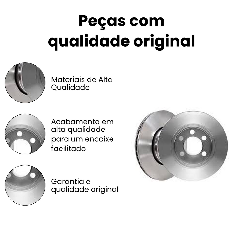 DISCO FREIO DIANTEIRO VENTILADO FIAT | PEUGEOT | CITROEN BD4681 - Imagem 3