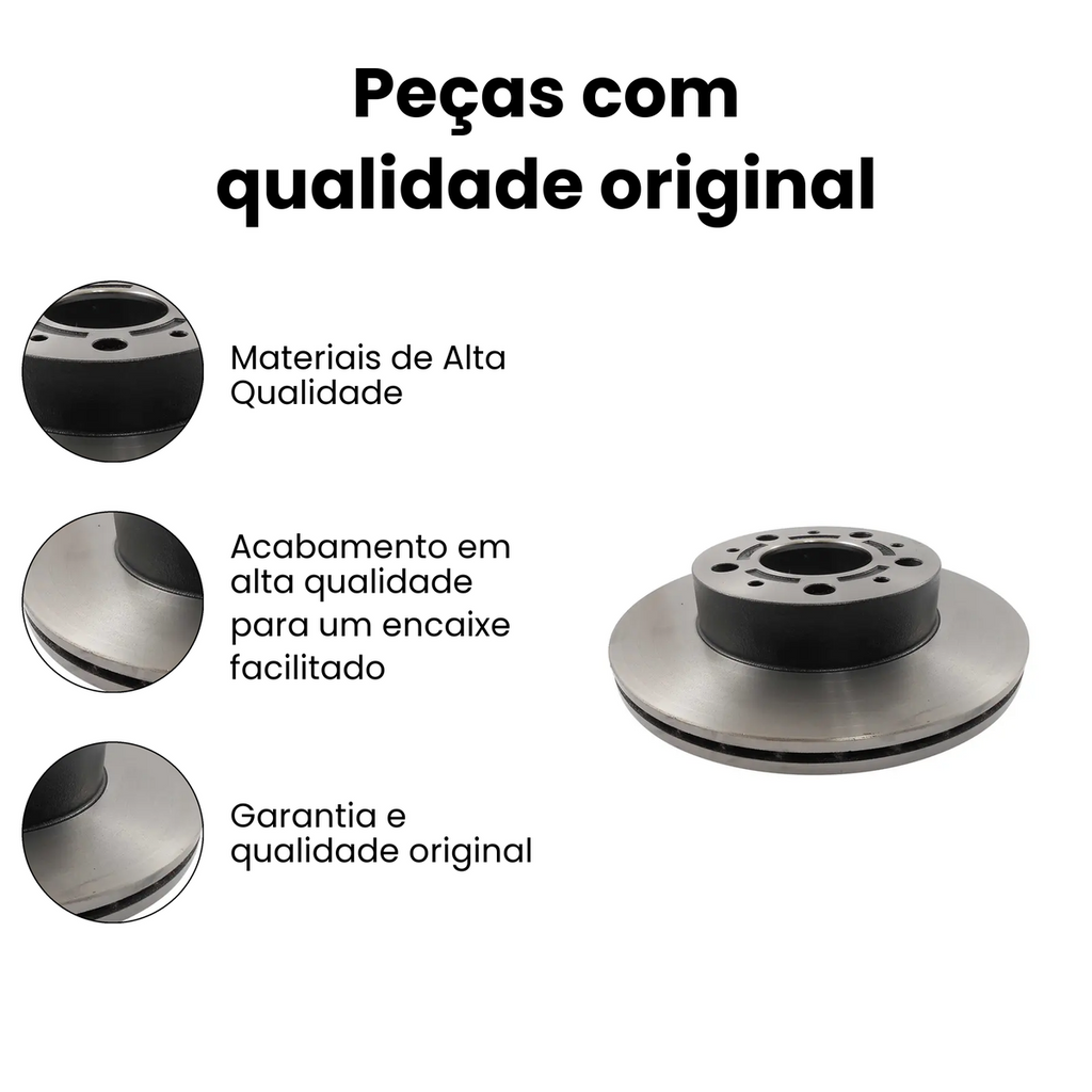 DISCO FREIO DIANTEIRO VENTILADO CITROEN | FIAT | PEUGEOT BD4682 - Imagem 3