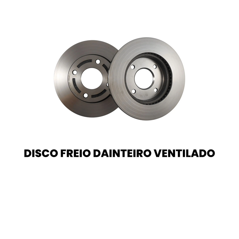 Par Disco Freio Diant Ventilado Nissan Grand Livina 2007-2014 Ti - Imagem 2