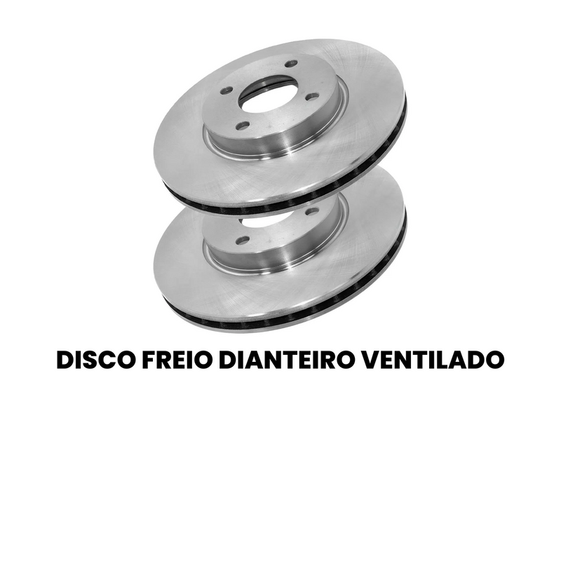 Par Disco Freio Diant Ventilado Nissan Versa 2020-2021 Kicks 201 - Imagem 2
