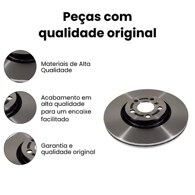 DISCO FREIO DIANTEIRO VENTILADO PEUGEOT | CITROEN BD5017 - Imagem 3