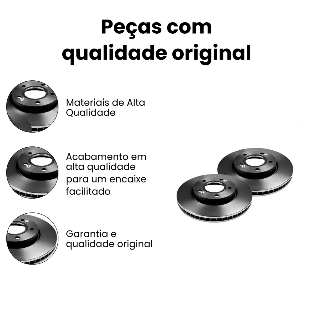 DISCO FREIO DIANTEIRO VENTILADO KIA BD5158 - Imagem 3