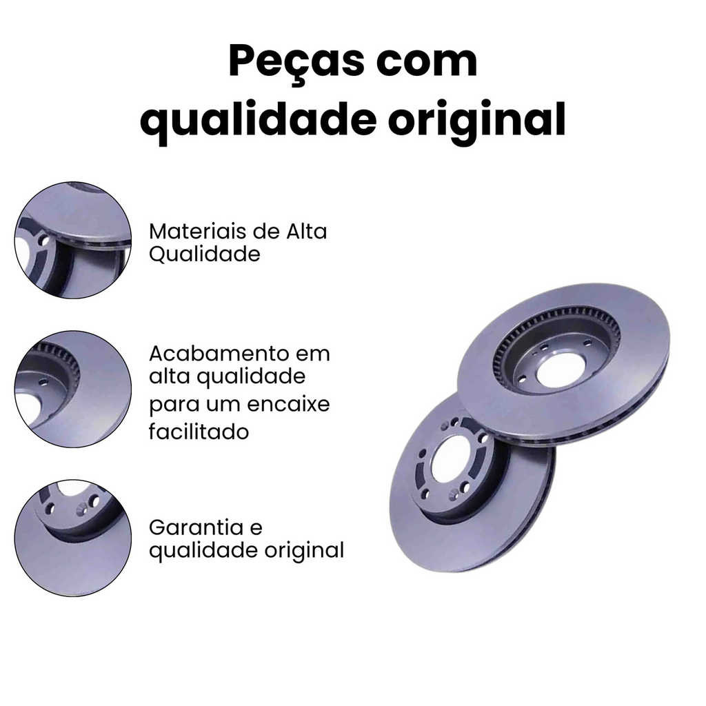 DISCO FREIO DIANTEIRO VENTILADO KIA | HYUNDAI BD5171 - Imagem 3