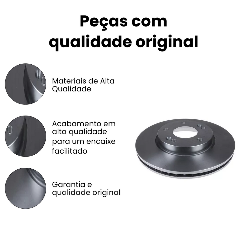 DISCO DE FREIO DIANTEIRO VENTILADO HYUNDAI | KIA BD5182 - Imagem 3