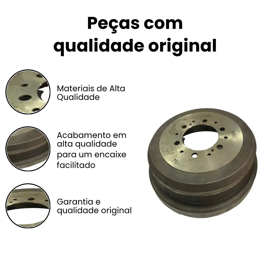 TAMBOR FREIO TRASEIRO Hilux 88-02 - Imagem 3