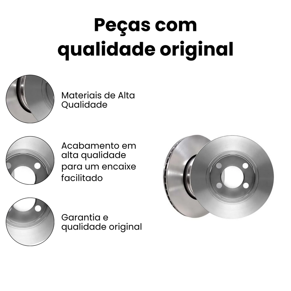 DISCO FREIO DIANTEIRO VENTILADO HYUNDAI | KIA BD5206 - Imagem 3