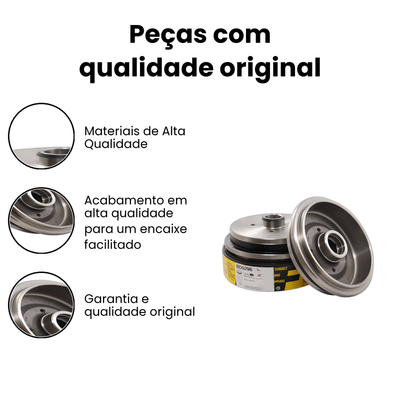 Tambor de Freio Traseiro Fremax Voyage Gol (BD5296) - Imagem 3