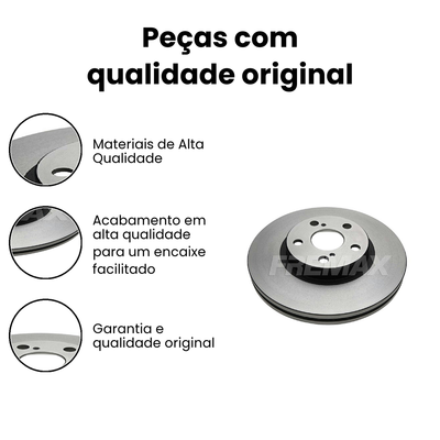 Disco de Freio Dianteiro Ventilado Corolla - Imagem 3