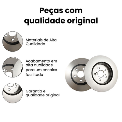 DISCO DE FREIO DIANTEIRO VENTILADO TOYOTA BD5448 - Imagem 3