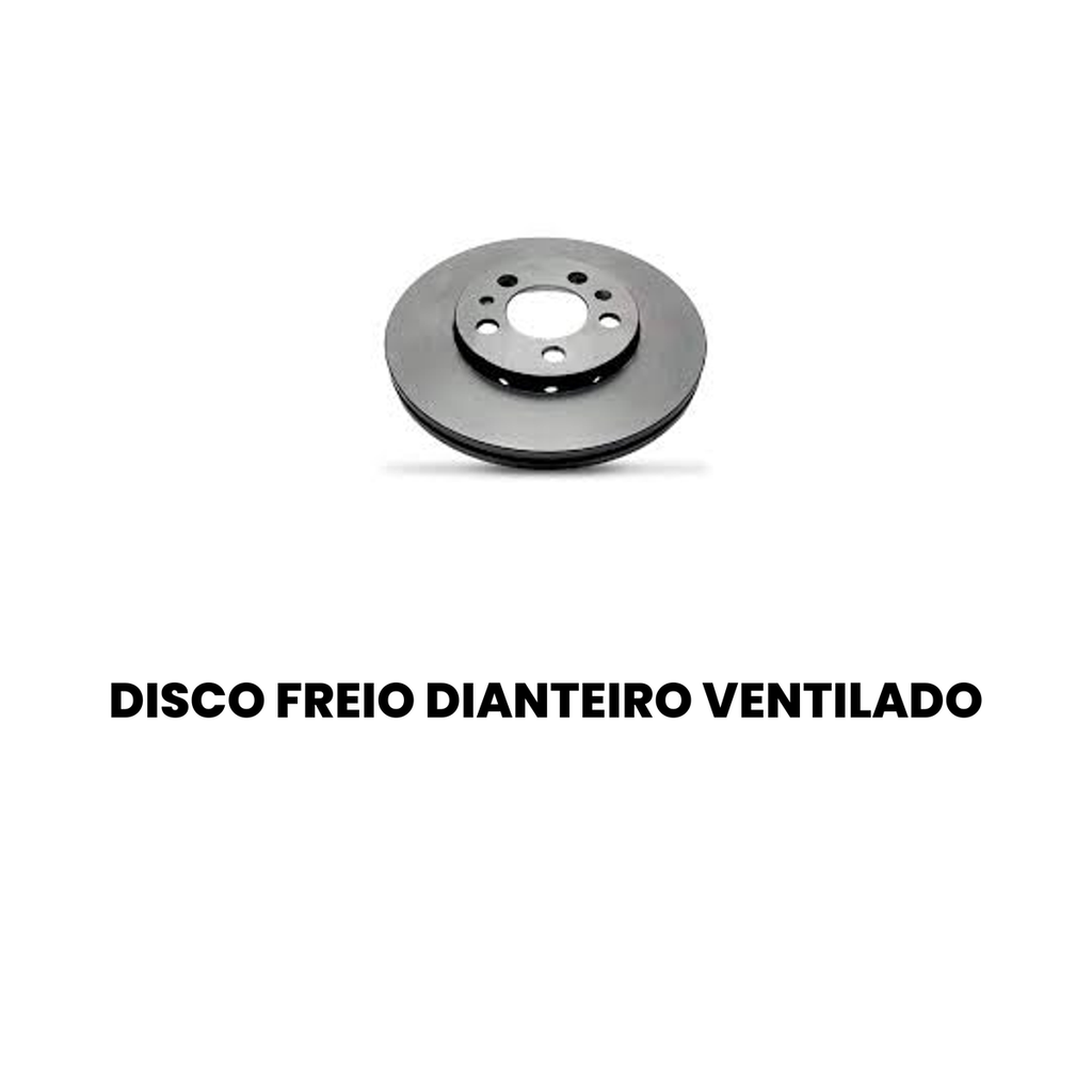 Disco Freio Diant Ventilado Compatível com Fox 13-14 Golf 99 - Imagem 2