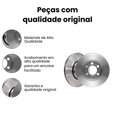 DISCO DE FREIO DIANTEIRO VENTILADO VOLKSWAGEN | AUDI BD5602 - Imagem 3