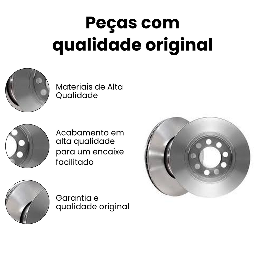 DISCO FREIO DIANTEIRO VENTILADO AUDI | VOLKSWAGEN BD5618 - Imagem 3