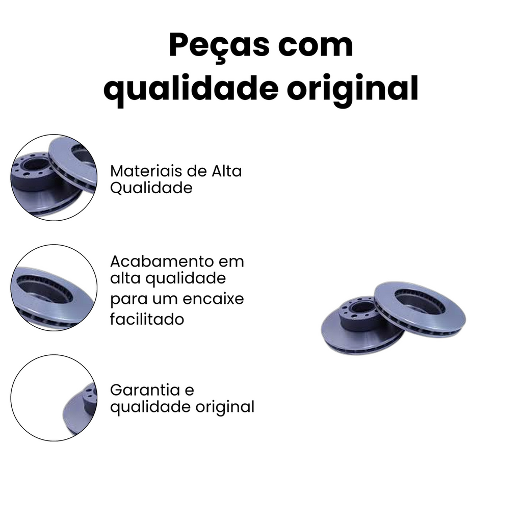 DISCO DE FREIO DIANTEIRO VENTILADO PEUGEOT | CITROEN BD5622 - Imagem 3