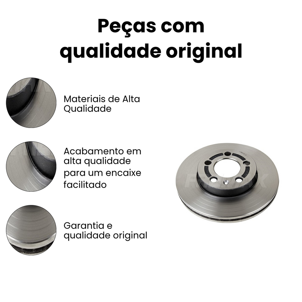 DISCO DE FREIO DIANTEIRO VENTILADO VOLKSWAGEN BD5650 - Imagem 3