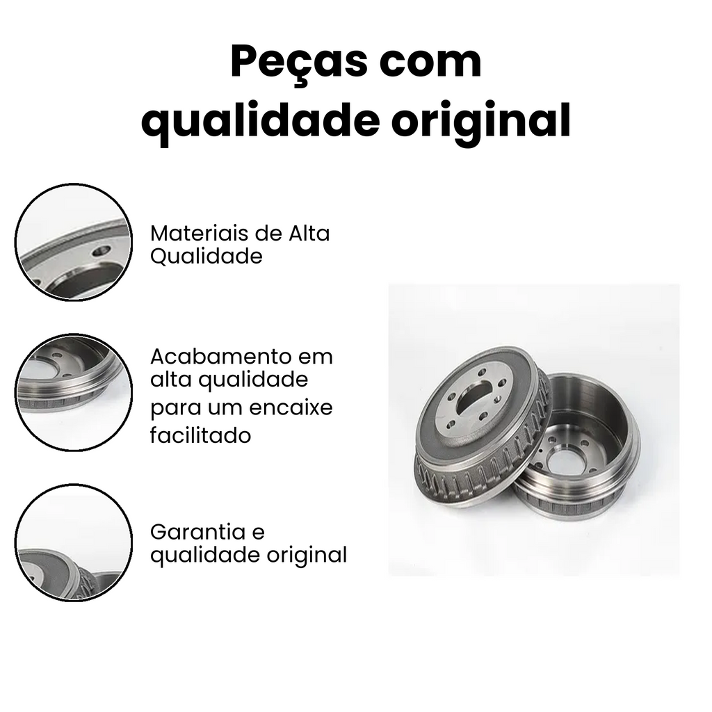 TAMBOR FREIO TRASEIRO Cargo 815-1719 98-09 - Imagem 3