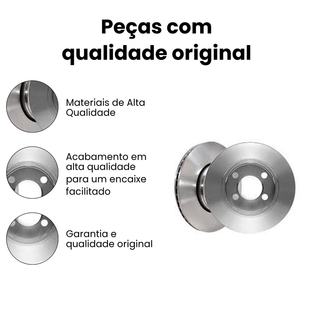 DISCO DE FREIO DIANTEIRO VENTILADO RENAULT BD6572 - Imagem 3