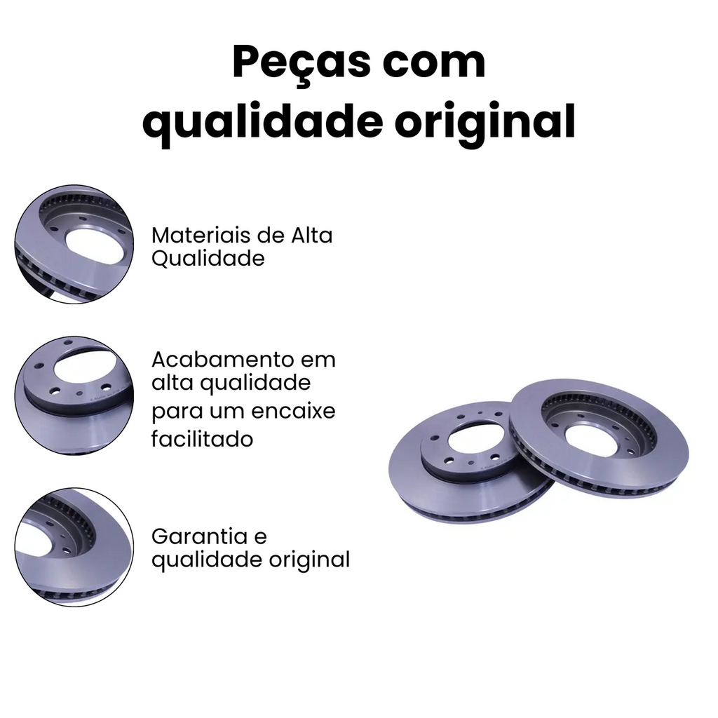 DISCO FREIO DIANTEIRO VENTILADO MITSUBISHI BD7019 - Imagem 3