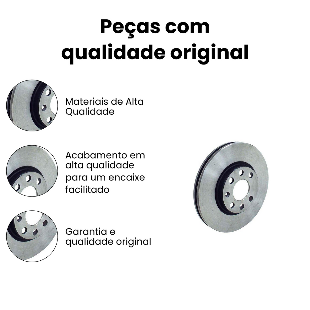 DISCO DE FREIO DIANTEIRO VENTILADO CHEVROLET BD9000 - Imagem 3