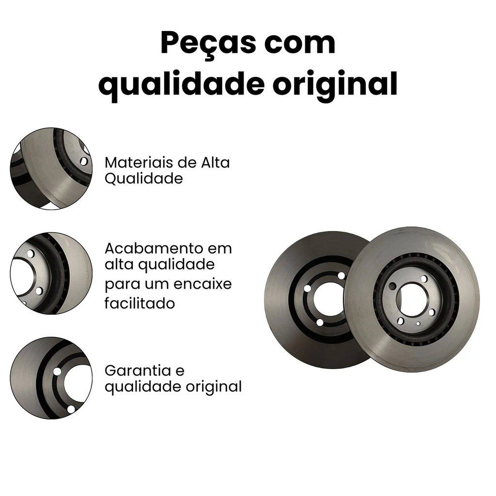 DISCO DE FREIO DIANTEIRO VENTILADO VOLKSWAGEN BD9611 - Imagem 3