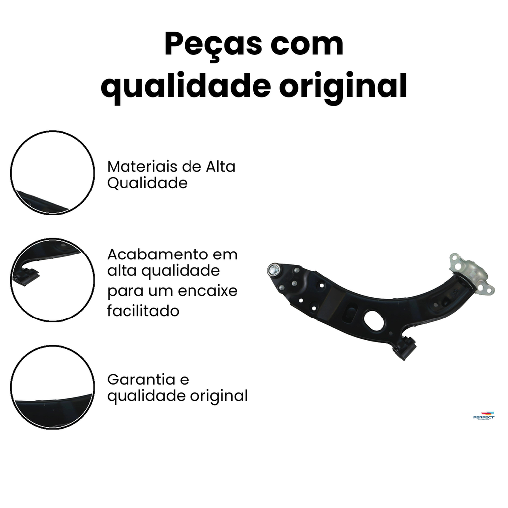 Bandeja Suspensão Diant. Esquerda Inferior - Strada - Imagem 3