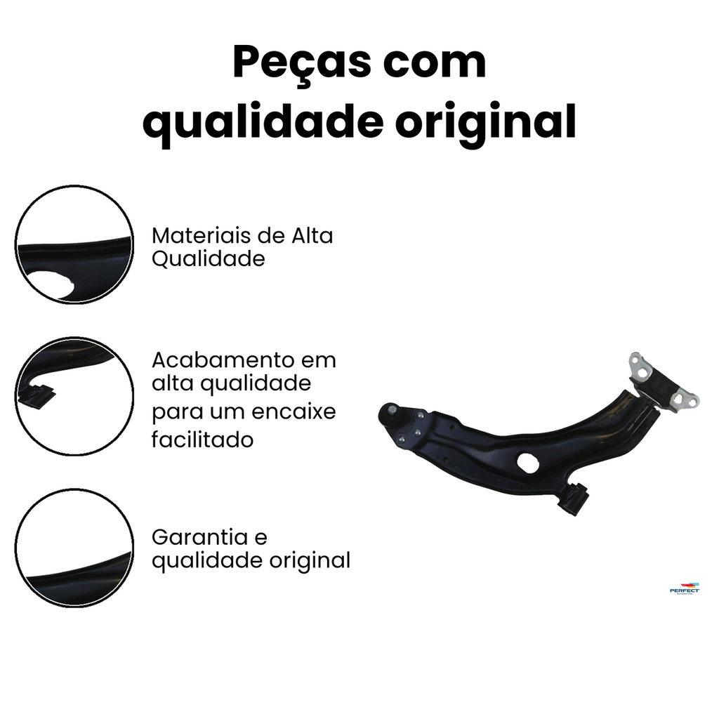 Bandeja Suspensão Dianteira Dir. Inferior Strada/Cronos - Imagem 3