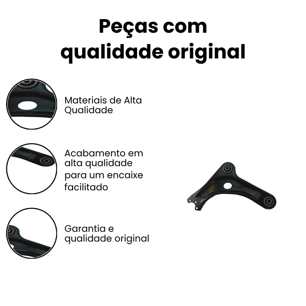 Bandeja Suspensão Dianteira Esquerda Inferior C3 Aircross - Imagem 3