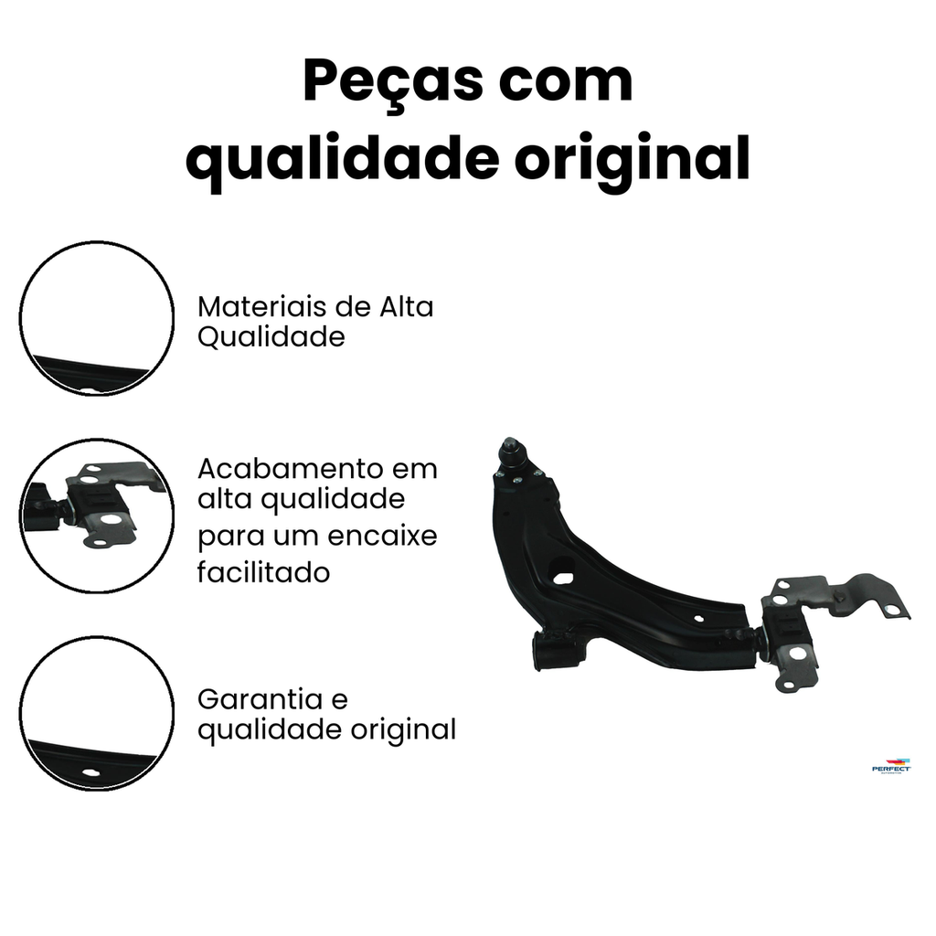 Bandeja Suspensão Inferior Direito - Strada Idea - Imagem 3