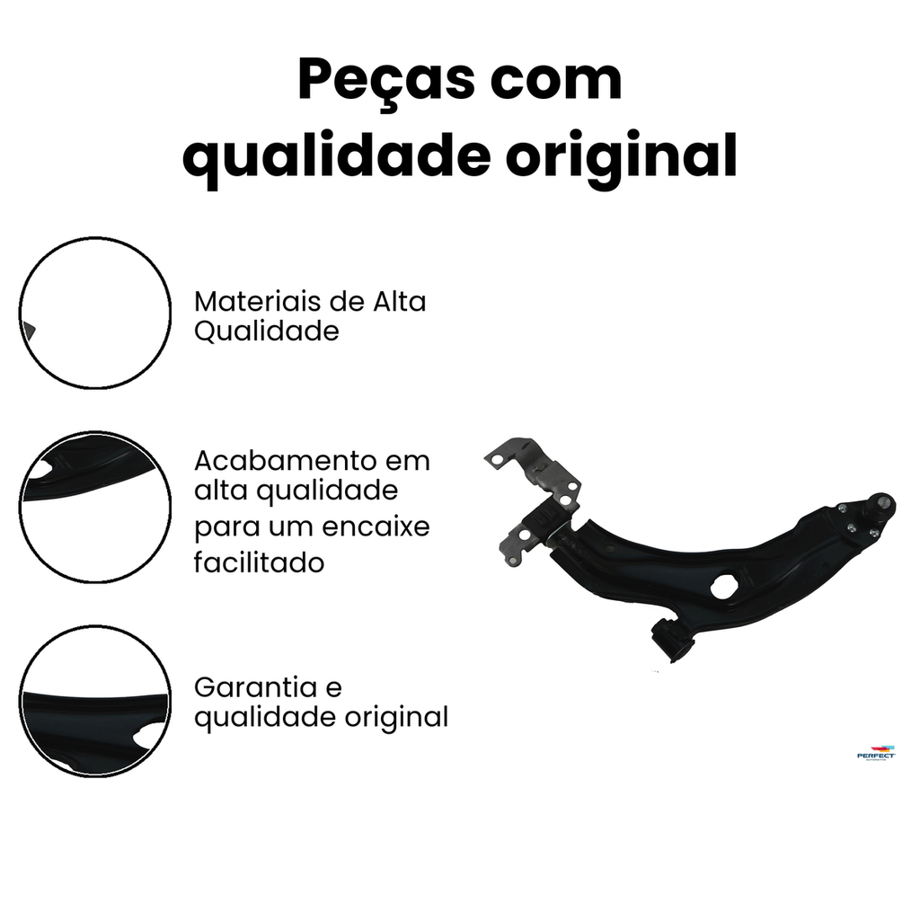 Bandeja Suspensão Dianteira Esquerda Inferior Strada/Palio - Imagem 3