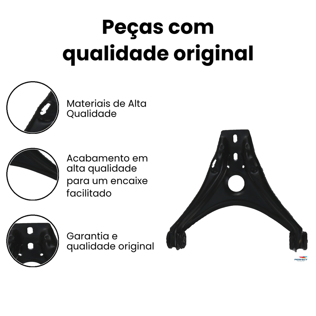 Bandeja Suspensão Dianteira Dir/Esq Inferior Saveiro Gol - Imagem 3