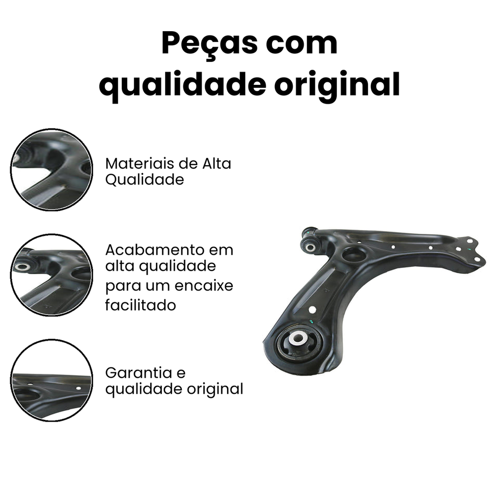 Bandeja Suspensão Dianteira Dir. Inferior Gol - Imagem 3