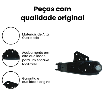 Bandeja Suspensão Dianteira Esquerda Inferior HR HR - Imagem 3