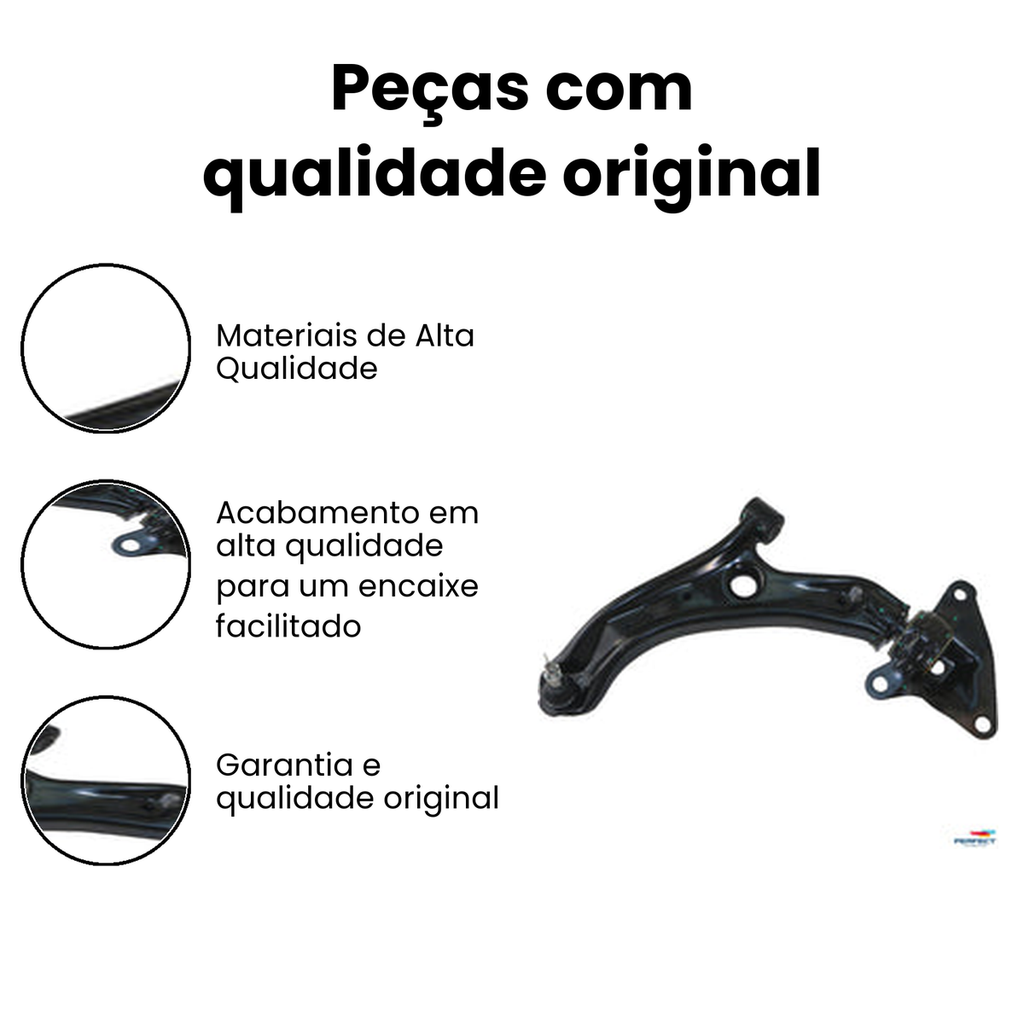 Bandeja Suspensão Dianteira Esquerda Inferior FIT - Imagem 3