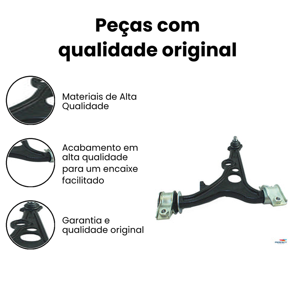 Bandeja Suspensão Inferior Esquerda BRAVA 155 - Imagem 3