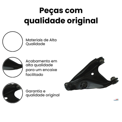 Bandeja Suspensão Dianteira Esquerda Logan Perfect - Imagem 3