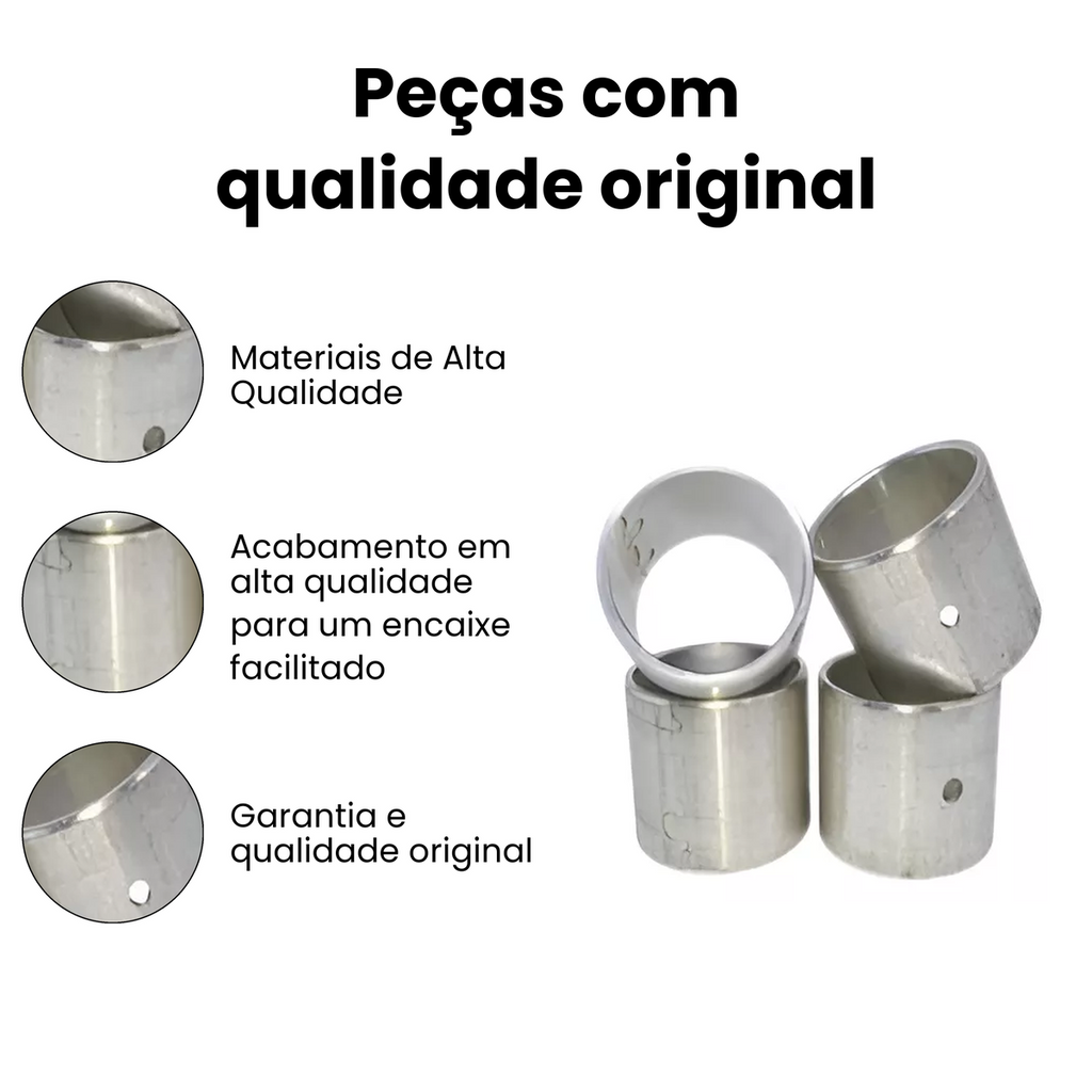 Bucha de Biela Semi-Standard AGRALE | IVECO | VOLKSWAGEN | FORD BG528U-STDSEMI - Imagem 3