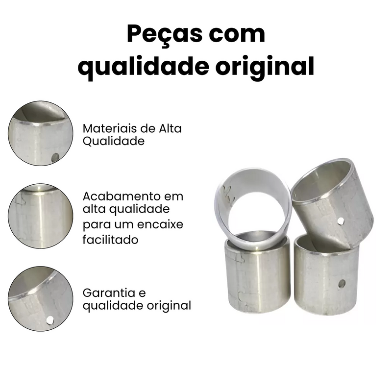 KIT Bucha Biela Semistd Scania P R 310 320 340 420 114 124 2008- - Imagem 3