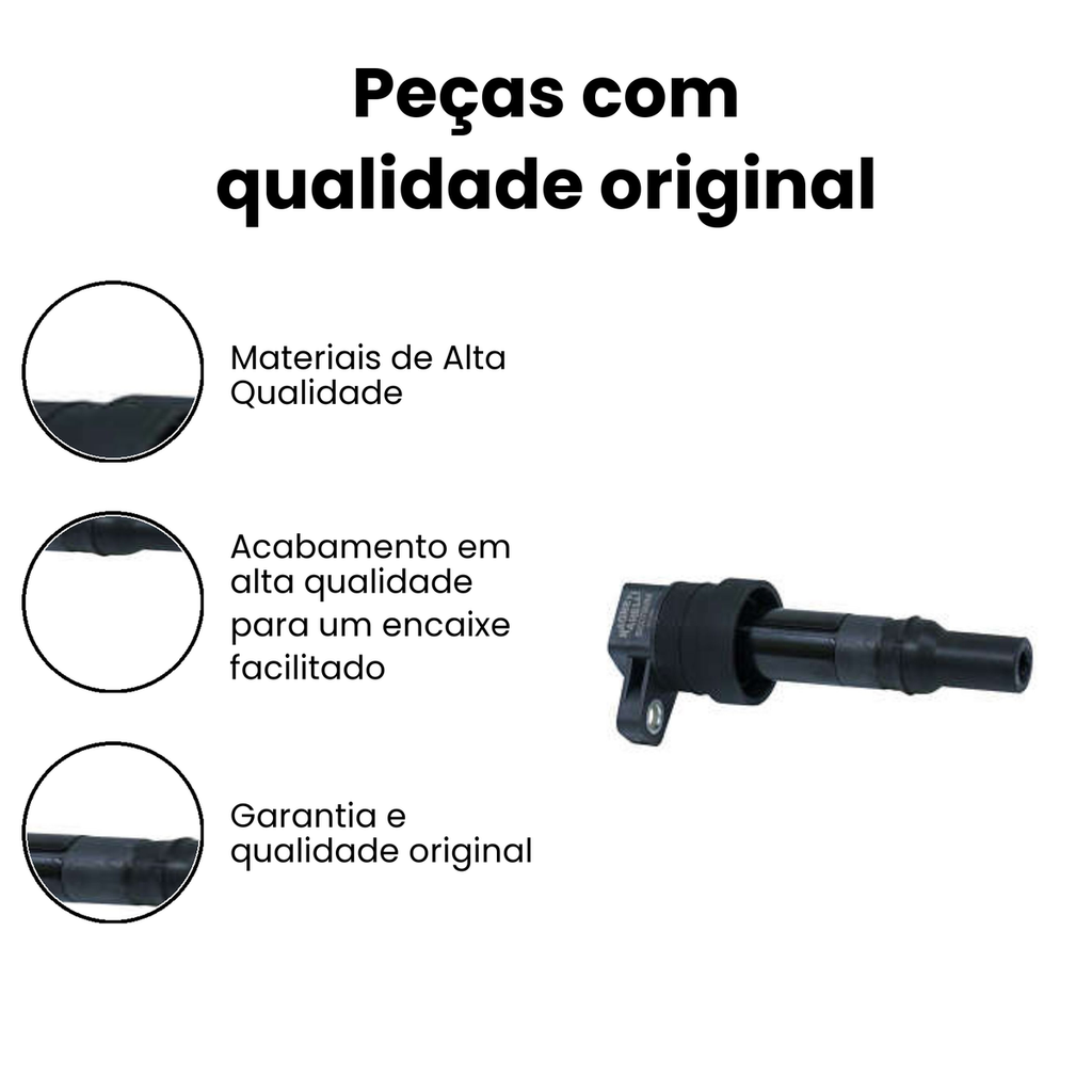 Bobina de Ignição 02 Pinos HB20 HB20 Magneti Marelli - Imagem 3