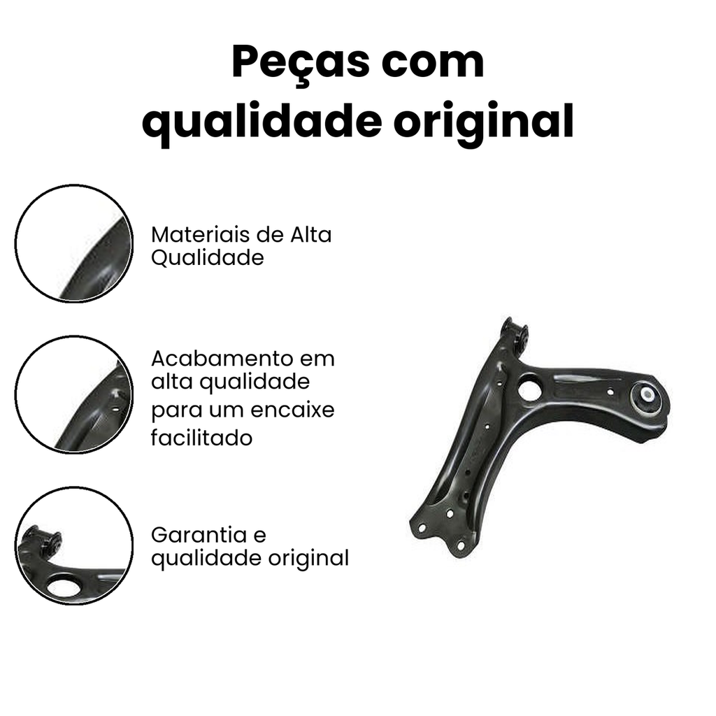 Bandeja Suspensão Dianteira Dir. Inferior Gol Gol - Imagem 3