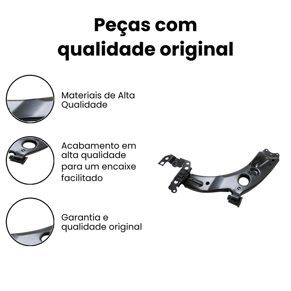 Bandeja Suspensão Dianteira Esq. Inferior - Mobi Uno - Imagem 3