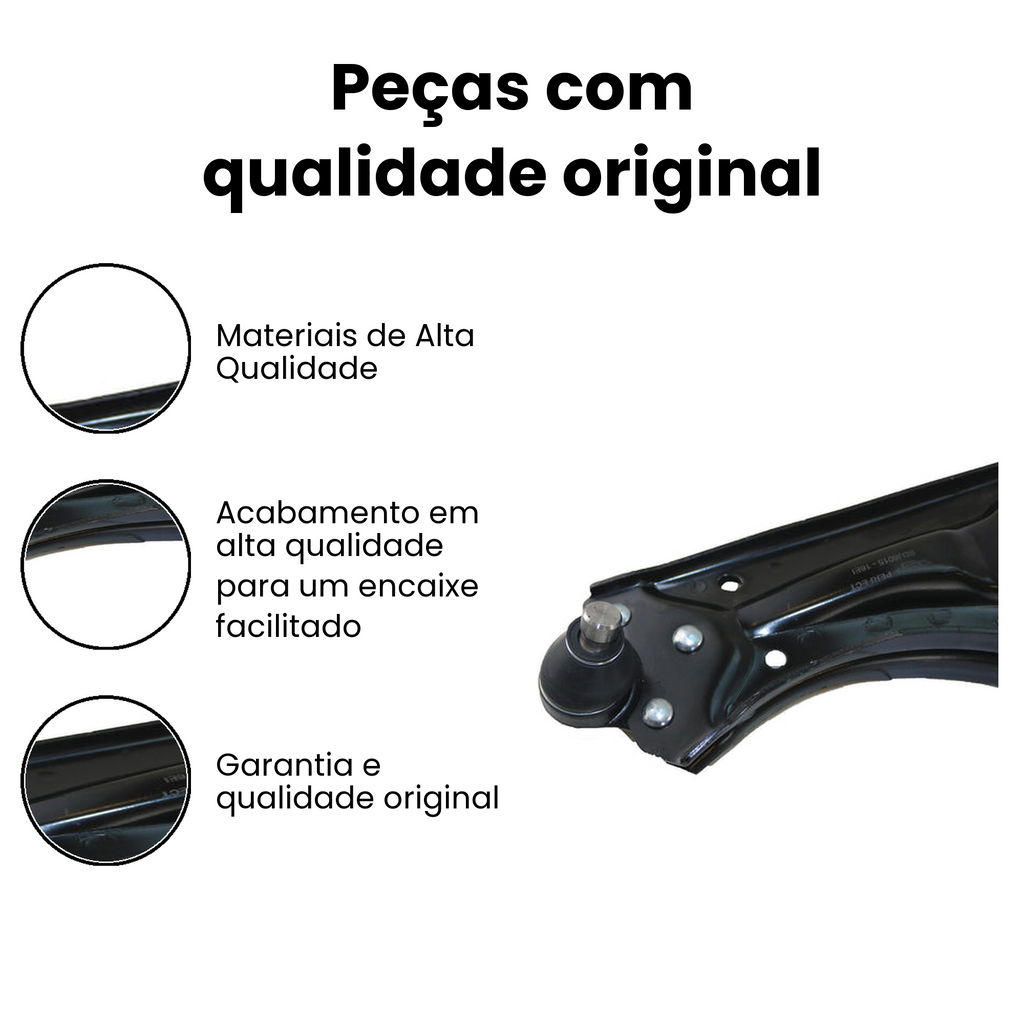 Bandeja Suspensão Inferior Esquerda Cargo 2000-2007 - Imagem 3