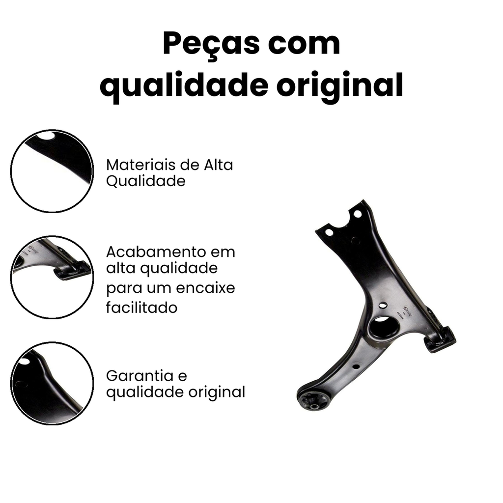 Bandeja Suspensão Dianteira Esquerda Inferior Corolla - Imagem 3