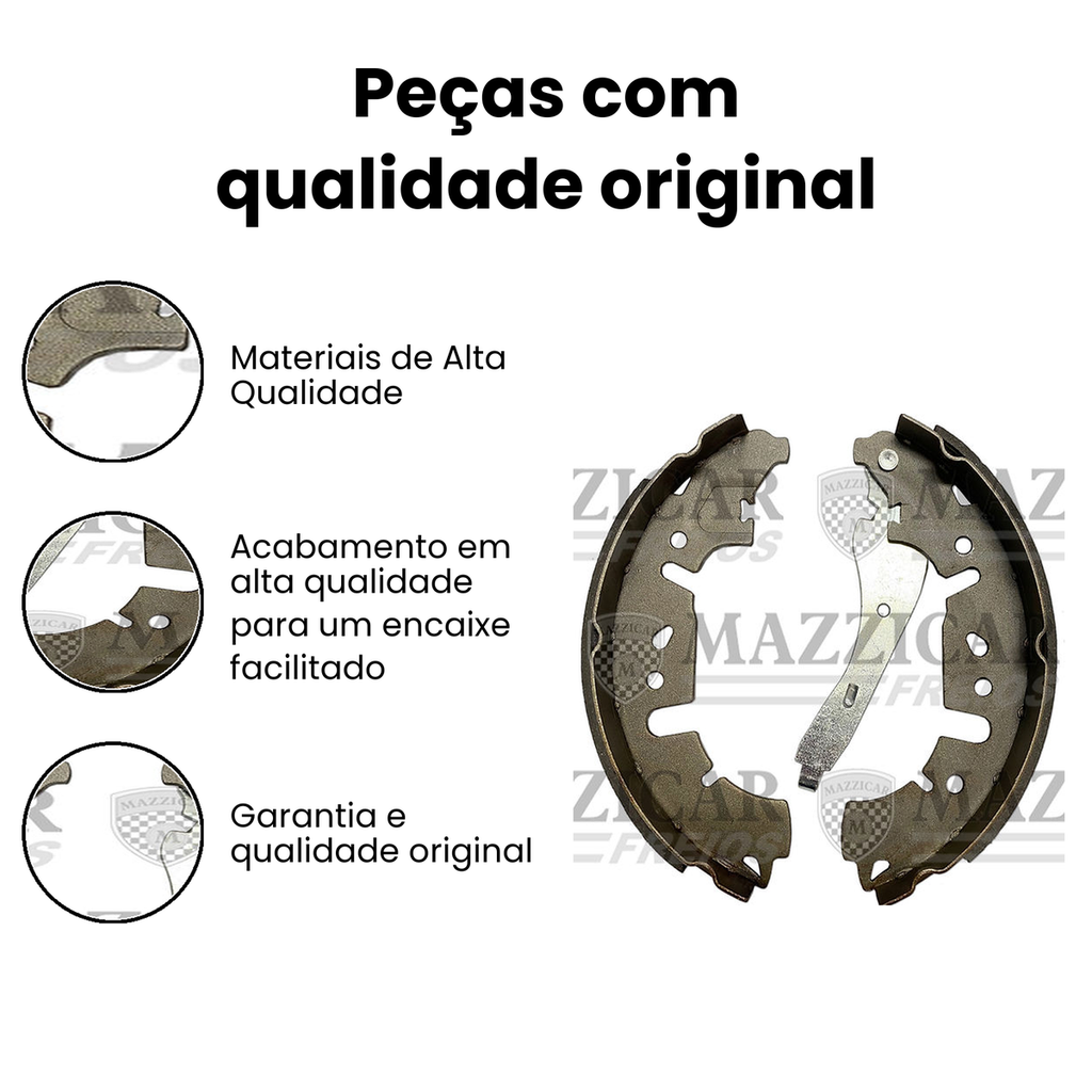 Sapata de Freio Traseiro com Haste DUSTER - Imagem 3