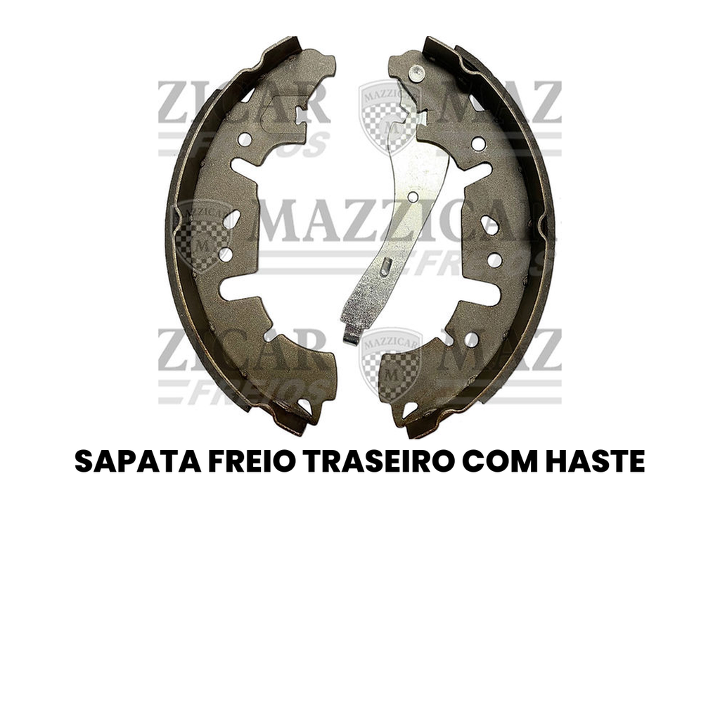 Sapata de Freio Traseiro com Haste DUSTER - Imagem 2