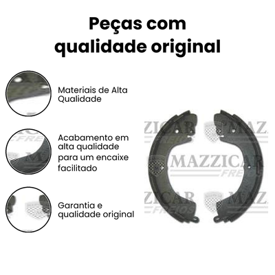 Sapata de Freio Traseiro Pajero - Mazzicar - Imagem 3
