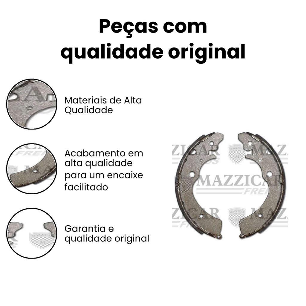 Sapata de Freio Traseiro CR-V e Jimny - MAZZICAR - Imagem 3